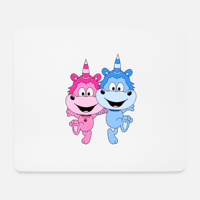 EINHÖRNER - EINHORN - TANZEN - TÄNZERIN - TÄNZER - Mousepad (Querformat) - Weiß