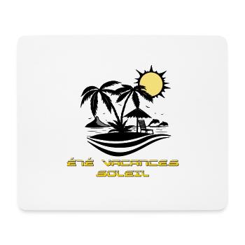 Été vacances soleil - Tapis de souris (format paysage) - blanc - Devant