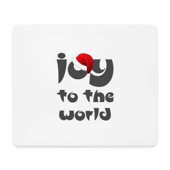 Christliche Weihnachtsgestaltung Freude für die Welt - Mousepad (Querformat) - Weiß - Vorne