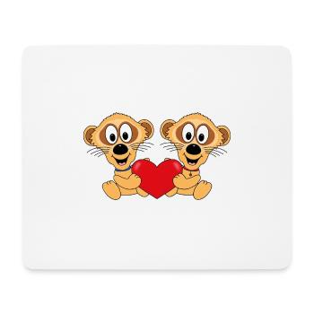 ERDMÄNNCHEN - LIEBE - TIERE - KINDER - BABY - Mousepad (Querformat) - Weiß - Vorne