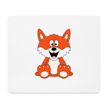 FUCHS - TIER - KINDER - BABY - Mousepad (Querformat) - Weiß - Vorne