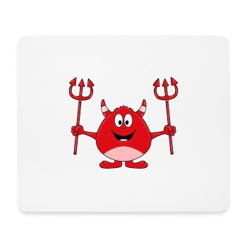 TEUFEL - HÖLLE - KIND - BABY - Mousepad (Querformat) - Weiß - Vorne