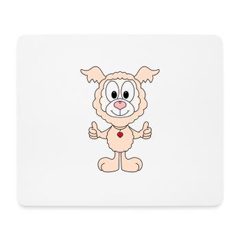 LAMA - ALPAKA - TIER - KIND - BABY - Mousepad (Querformat) - Weiß - Vorne