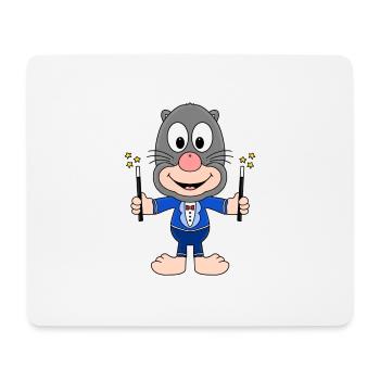 MAULWURF - ZAUBERER - TIER - KIND - BABY - Mousepad (Querformat) - Weiß - Vorne
