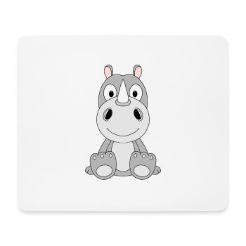 NASHORN - TIER - KIND - BABY - Mousepad (Querformat) - Weiß - Vorne