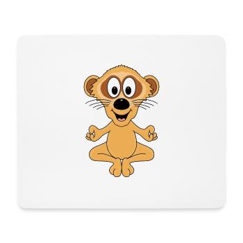 ERDMÄNNCHEN - YOGA - PILATES - TIER - KIND - BABY - Mousepad (Querformat) - Weiß - Vorne