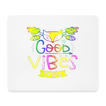 Denken Sie über den Tellerrand hinaus positive Gedanken glücklich - Mousepad (Querformat) - Weiß - Vorne