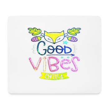 Denken Sie über den Tellerrand hinaus positive Gedanken glücklich - Mousepad (Querformat) - Weiß - Vorne