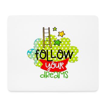 Ihre Träume positive Gedanken glücklich - Mousepad (Querformat) - Weiß - Vorne