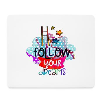 Ihre Träume positive Gedanken glücklich - Mousepad (Querformat) - Weiß - Vorne
