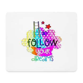 Ihre Träume positive Gedanken glücklich - Mousepad (Querformat) - Weiß - Vorne