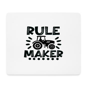 Ferme d’agriculteurs tracteurs Rule Maker - Tapis de souris (format paysage) - blanc - Devant