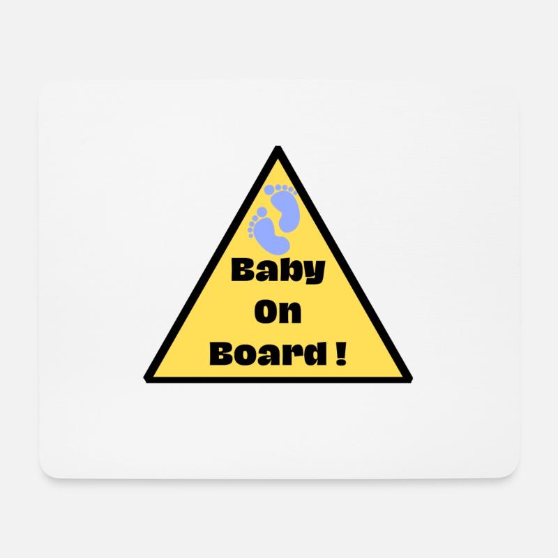 Baby on board - Mouse Pad (horizontal) - white