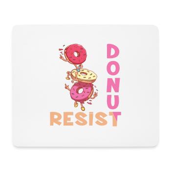 Donut Resist - Mouse Pad (horizontal) - white - Front