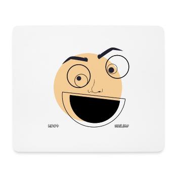 KEEP SMILING - Mousepad (Querformat) - Weiß - Vorne