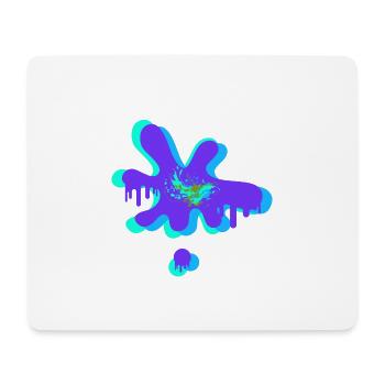 colour splash - Mousepad (Querformat) - Weiß - Vorne