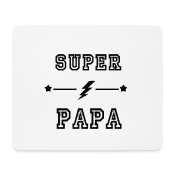 Super papa - Tapis de souris (format paysage) - blanc - Devant