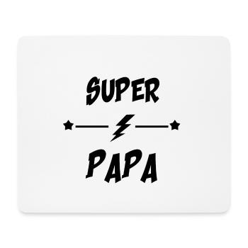 Super papa - Tapis de souris (format paysage) - blanc - Devant