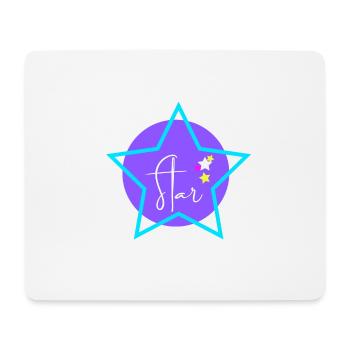 star - Mousepad (Querformat) - Weiß - Vorne