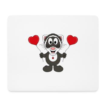 FRETTCHEN - LIEBE - TIER - KIND - BABY - Mousepad (Querformat) - Weiß - Vorne