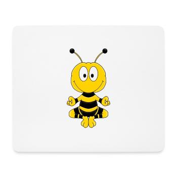 BIENE - YOGA - PILATES - TIER - KIND - BABY - Mousepad (Querformat) - Weiß - Vorne