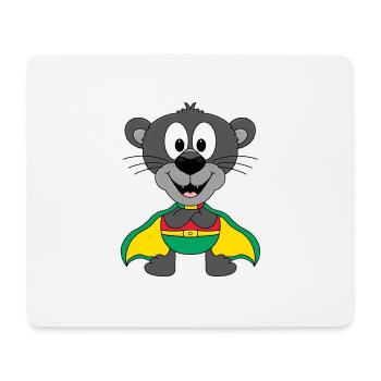 PANTHER - SUPERHELD - TIER - KIND - BABY - Mousepad (Querformat) - Weiß - Vorne