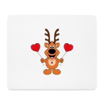 REH - LIEBE - TIER - KIND - BABY - Mousepad (Querformat) - Weiß - Vorne
