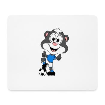 STINKTIER - FUßBALL - SPORT - TIER - KIND - BABY - Mousepad (Querformat) - Weiß - Vorne