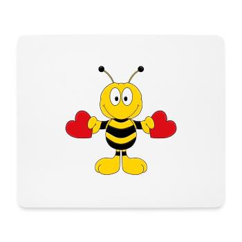 BIENE - LIEBE - TIER - KIND - BABY - Mousepad (Querformat) - Weiß - Vorne