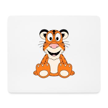 TIGER - LIEBE - TIER - KIND - BABY - Mousepad (Querformat) - Weiß - Vorne