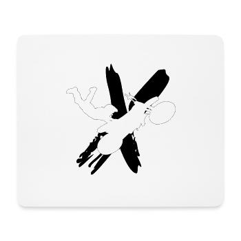 Motocross X black - Mouse Pad (horizontal) - white - Front