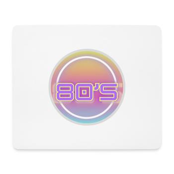 80s - Mousepad (Querformat) - Weiß - Vorne