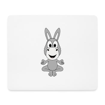 ESEL - YOGA - PILATES - TIER - KIND - BABY - Mousepad (Querformat) - Weiß - Vorne