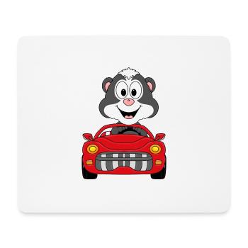 STINKTIER - AUTO - TIER - KIND - BABY - Mousepad (Querformat) - Weiß - Vorne