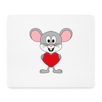MAUS - LIEBE - TIER - KIND - BABY - Mousepad (Querformat) - Weiß - Vorne
