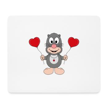 MAULWURF - LIEBE - TIER - KIND - BABY - Mousepad (Querformat) - Weiß - Vorne