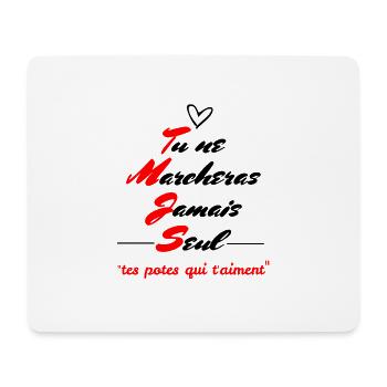 Du wirst nie alleine gehen!! - Mousepad (Querformat) - Weiß - Vorne