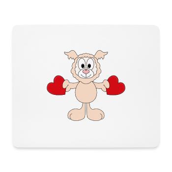 ALPAKA - LAMA - LIEBE - TIER - KIND - BABY - Mousepad (Querformat) - Weiß - Vorne