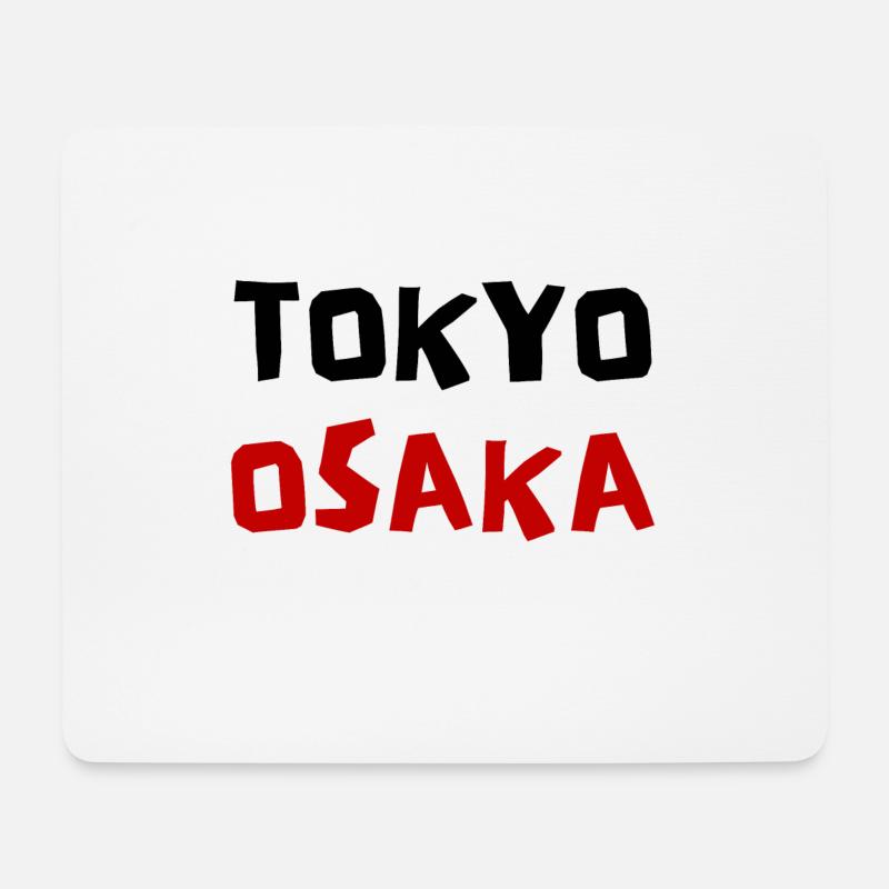 Tokio Osaka Design Japan - Mousepad (Querformat) - Weiß