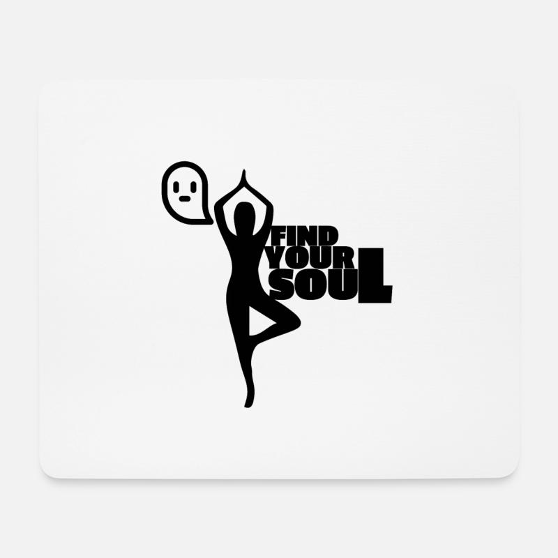 Find your Soul - Mousepad (Querformat) - Weiß