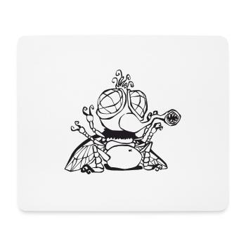 Scary fly - Mouse Pad (horizontal) - white - Front