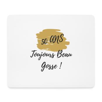50 ans toujours beau gosse - Tapis de souris (format paysage) - blanc - Devant
