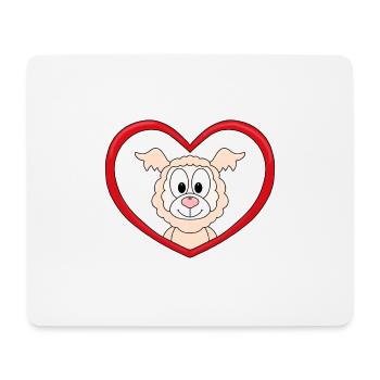 ALPAKA - LAMA - LIEBE - TIER - KIND - BABY - Mousepad (Querformat) - Weiß - Vorne