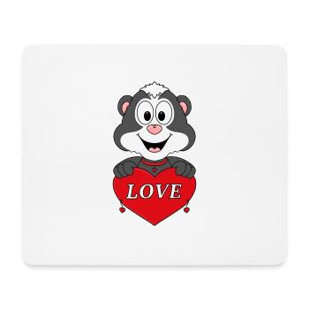 STINKTIER - LIEBE - LOVE - TIER - KIND - BABY - Mousepad (Querformat) - Weiß - Vorne