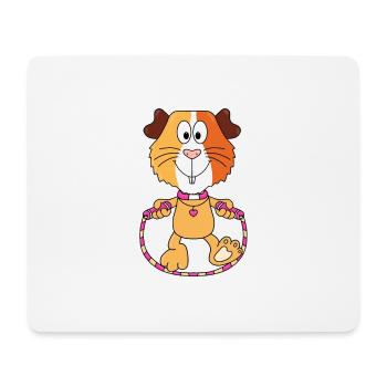 MEERSCHWEINCHEN - SEILSPRINGEN - SPRINGSEIL - TIER - Mousepad (Querformat) - Weiß - Vorne