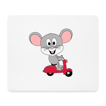 ROLLER - MAUS - TIER - KIND - BABY - Mousepad (Querformat) - Weiß - Vorne