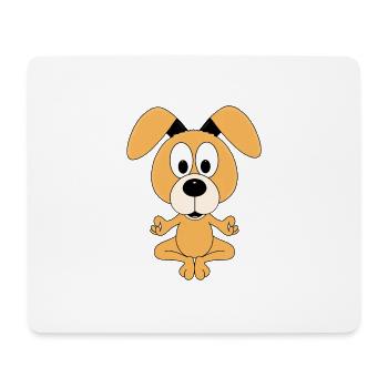 YOGA - PILATES - HUND - TIER - KIND - BABY - Mousepad (Querformat) - Weiß - Vorne