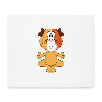 YOGA - PILATES - INNERE RUHE - MEERSCHWEINCHEN - Mousepad (Querformat) - Weiß - Vorne