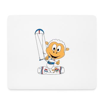 KITESURFEN - KITE - KITER - KITESURFER - SCHAF - Mousepad (Querformat) - Weiß - Vorne
