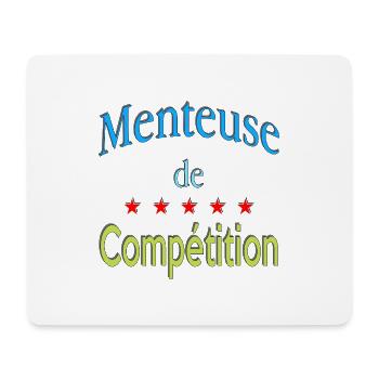 Menteuse de compétition - Tapis de souris (format paysage) - blanc - Devant